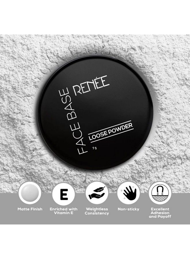 Face Base Loose Powder Translucent 7Gm ; Non Sticky Weightless Matte Finish Excellent Payoff Enriched With Vitamin E