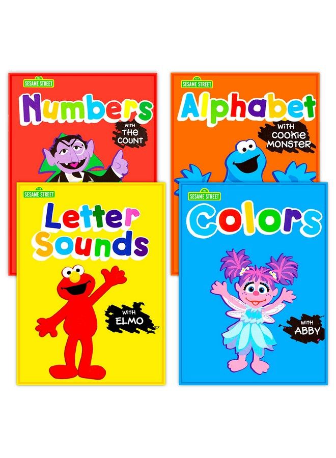 Workbooks Preschool (Set Of 4 Workbooks Alphabet With Elmo Letter Sounds Numbers And Colors)