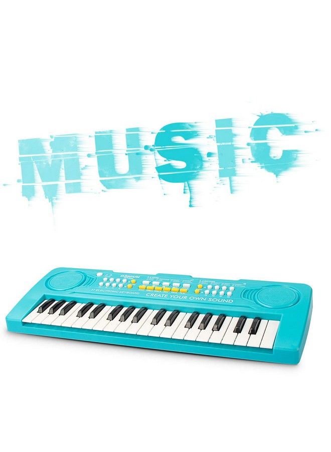 Kid Keyboard Piano 37 Keys Keyboard Piano Kids Multifunction Music Educational Instrument Toy Keyboard Piano For 3 4 5 6 7 8 Girls And Boys (Blue)