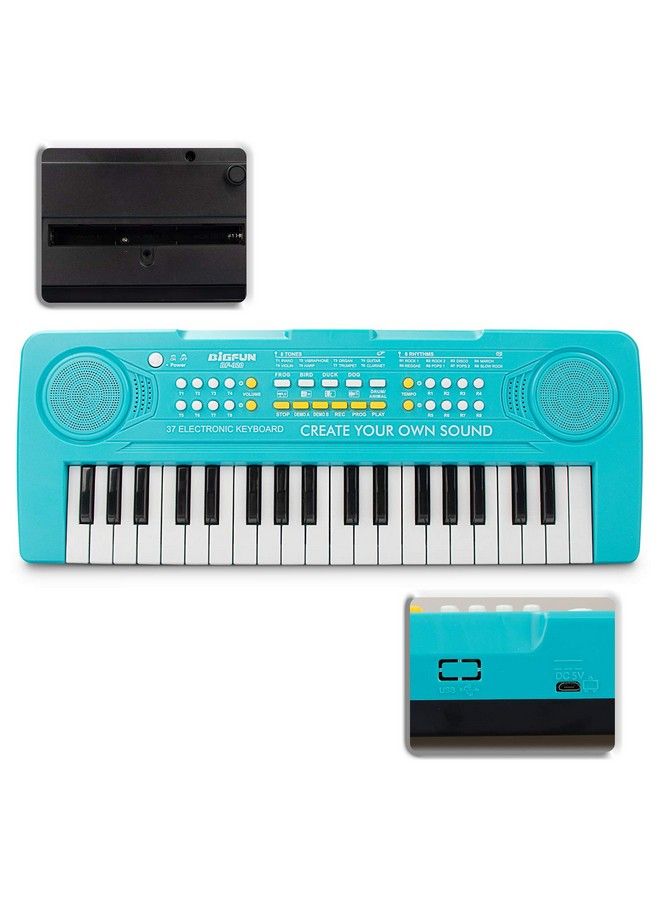 Kid Keyboard Piano 37 Keys Keyboard Piano Kids Multifunction Music Educational Instrument Toy Keyboard Piano For 3 4 5 6 7 8 Girls And Boys (Blue)