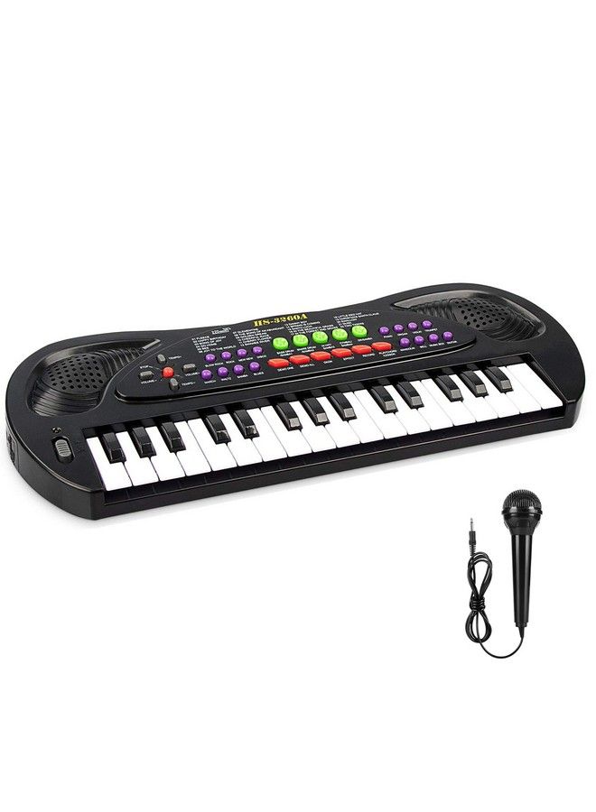 Kids Keyboard Piano 32 Keys Multifunction Electric Keyboard Piano For Kids Kids Piano Musical Instruments Gift Toy For 3 4 5 6 7 8 Year Old Boys And Girls (Black)