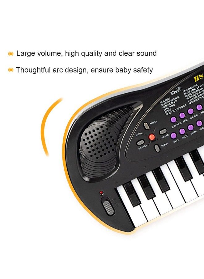 Kids Keyboard Piano 32 Keys Multifunction Electric Keyboard Piano For Kids Kids Piano Musical Instruments Gift Toy For 3 4 5 6 7 8 Year Old Boys And Girls (Black)