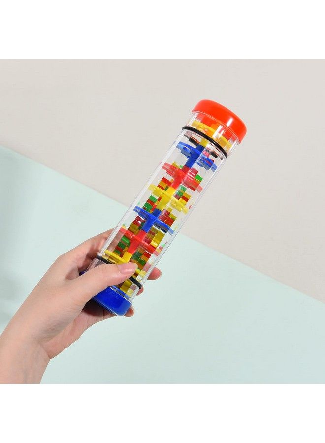 2 Pack Rainmaker Rain Stick Toy 8 Inch Rainstick Musical Instrument For Babies Toddlers And Kids Sensory Developmental Shaker