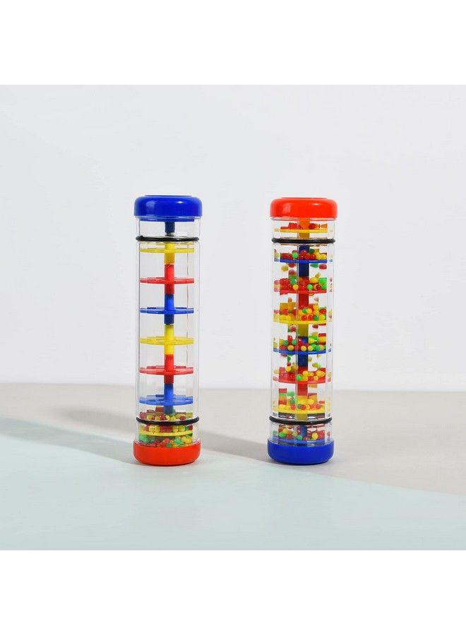 2 Pack Rainmaker Rain Stick Toy 8 Inch Rainstick Musical Instrument For Babies Toddlers And Kids Sensory Developmental Shaker