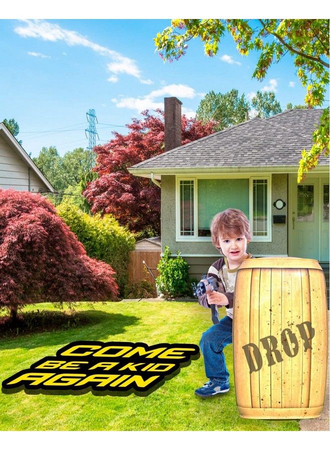 Obstacles For Play Wars 4 Pieces Easy Set Up Inflatables Compatible With Toy Foam Party And Laser Tag Game Battle Obstacles Great For Shelter (Green)