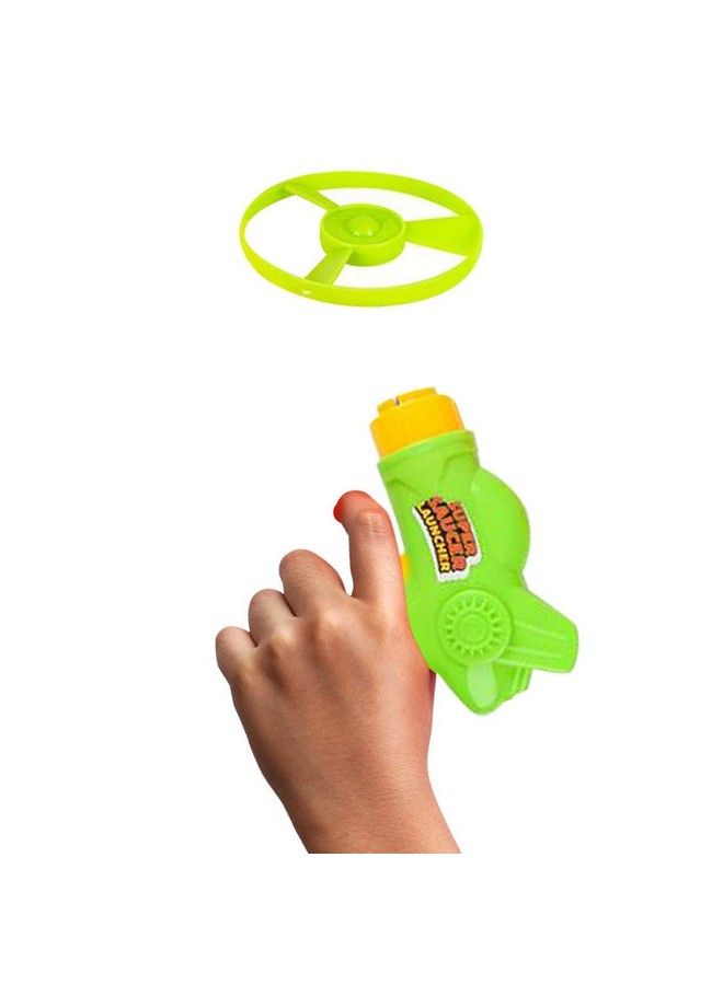Super Saucer Disc Launcher Toys Set Of 6 Disk Shooter Sets With 1 Flying Saucer Gun And 3 Spinning Disks Each Super Fun Outdoor Flying Toys For Kids Great Birthday Party Favors