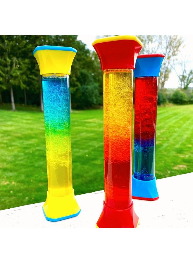 Colormix Sensory Fidget Tubes Calming Toys For Kids Occupational Therapy Toys Sensory Play Therapy Toys Stress Relief Toy Comfort Items For Anxiety Calm Down Corner Supplies (Set Of 3)