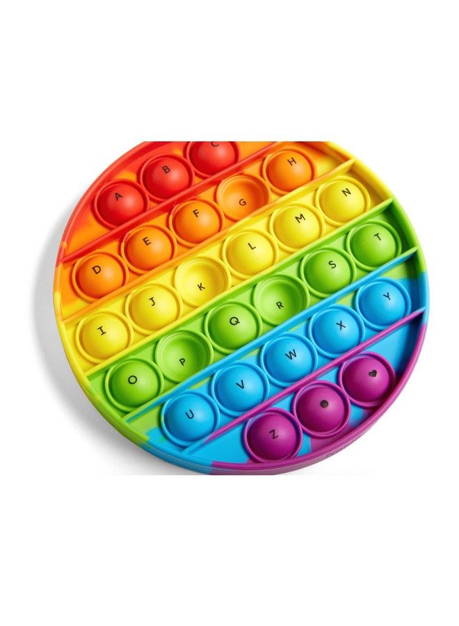 Alphabet Sensory Bubble Poppers Push Pop Fidget Toy Letter Practice For Preschoolers Toddler Alphabet Learning Abc Toys Fine Motor Toys Science Of Reading Manipulatives (Set Of 6)