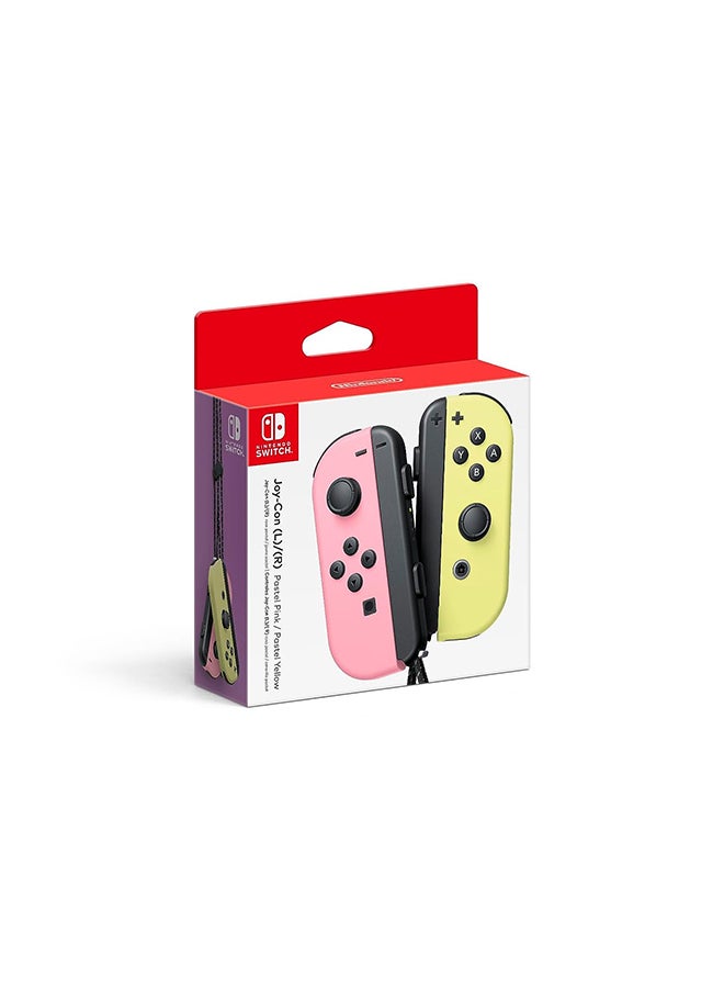 Joy Cons Wireless Controller for Nintendo Switch, L/R Controllers Replacement Compatible with Nintendo Switch - Pastel Pink/Pastel Yellow
