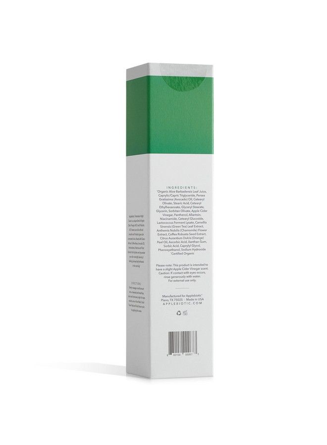 Apple Cider Vinegar Restorative Night Cream Overnight Firming Smoothing Cream With African Green Coffee Green Tea Chamomile & Probiotic Extracts For Dry Oily Sensitive Skin Men & Women