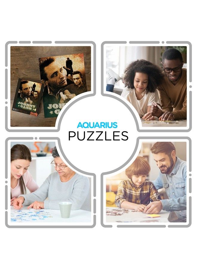 Johnny Cash Puzzle (500 Piece Jigsaw Puzzle) Glare Free Precision Fit Officially Licensed Johnny Cash Merchandise & Collectibles 14 X 19 Inches