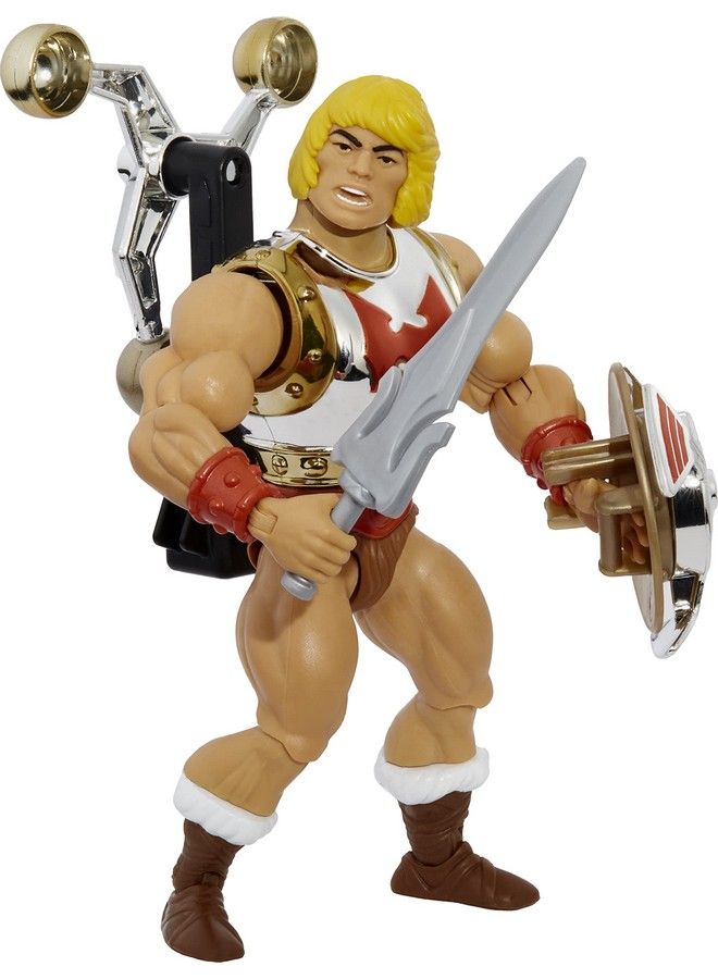 Origins Deluxe Action Figures Flying Fists Heman 5.5In Battle Figures For Storytelling Play And Display Gift For 6 To 10Yearolds And Adult Collectors