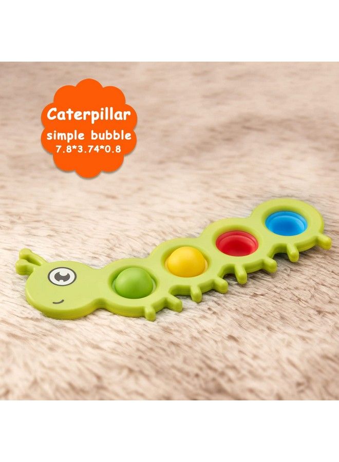 Simple Bubble Fidget Popper Sensory Toys Gift For 6+ Months Baby Infant And Kids Adults Autism Stress Relief (2 Pieces)