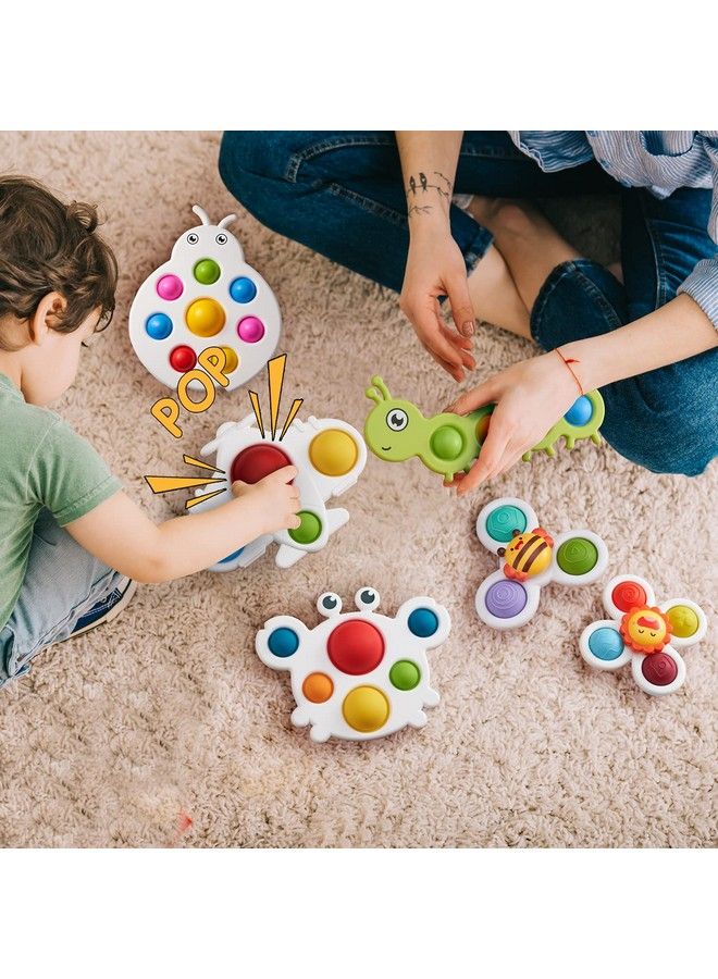 Simple Bubble Fidget Popper Sensory Toys Gift For 6+ Months Baby Infant And Kids Adults Autism Stress Relief (2 Pieces)