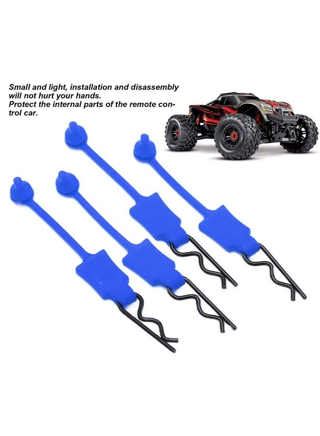 4Pcs 1/10 Rc Car Shell Bolt Rc Car Shell Bolt Clip Model Car Body Clips Pins Compatible With Arrma Axial Scx10 Redcat Gen8 Rc Car(Dark Blue)