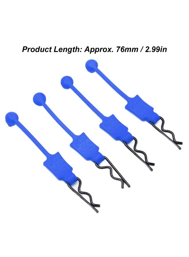4Pcs 1/10 Rc Car Shell Bolt Rc Car Shell Bolt Clip Model Car Body Clips Pins Compatible With Arrma Axial Scx10 Redcat Gen8 Rc Car(Dark Blue)