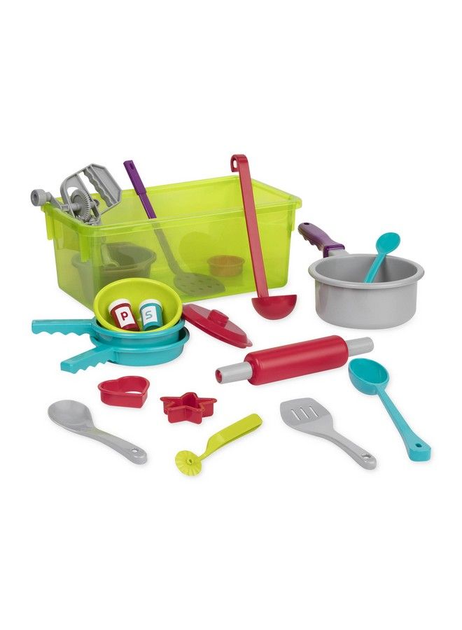Cooking Set Pretend Play Toy Dishes Set Plastic Kitchen Toys For Toddlers 3 Years + (21Pcs)