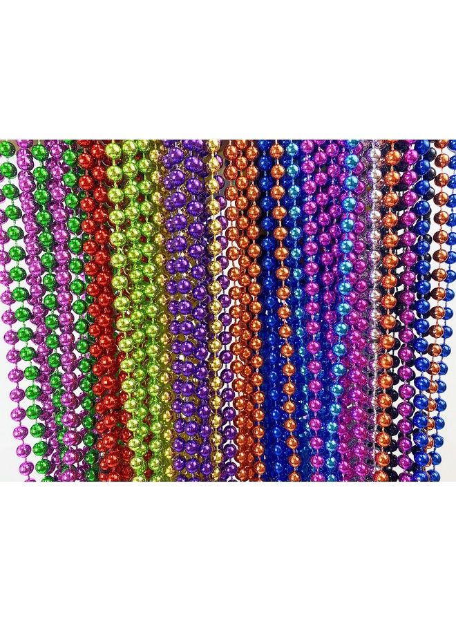 144 Pack Mardi Gras Beads Bulk Mardi Gras Beads Necklaces Assortment Throw Beads In Bulk Gasparilla Beads