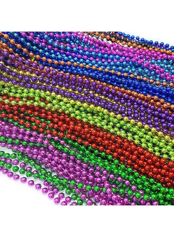 144 Pack Mardi Gras Beads Bulk Mardi Gras Beads Necklaces Assortment Throw Beads In Bulk Gasparilla Beads