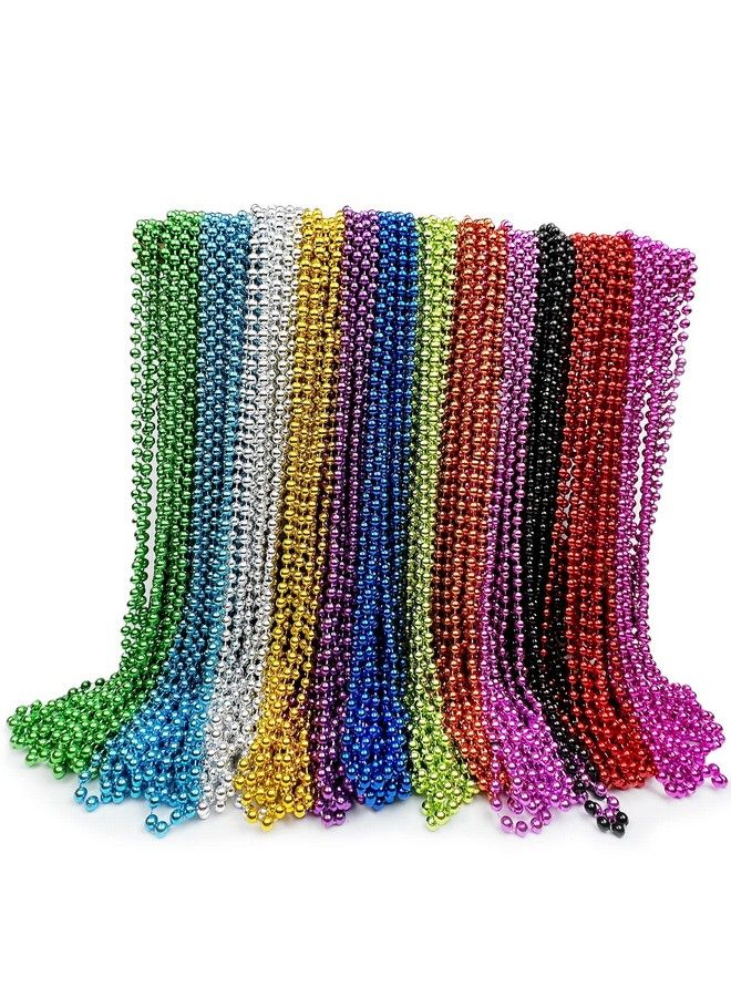 144 Pack Mardi Gras Beads Bulk Mardi Gras Beads Necklaces Assortment Throw Beads In Bulk Gasparilla Beads