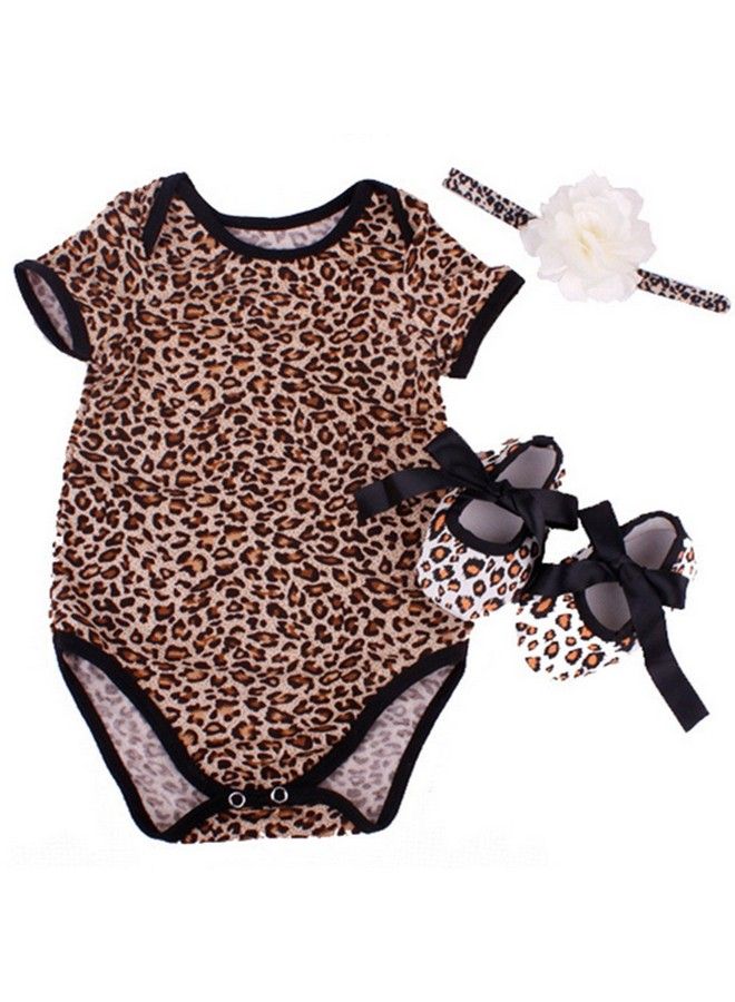 Reborn Baby Doll Leopard Romper Clothes Set For 2022 Inch Reborns Newborn Girl Dolls Bodysuit Toy