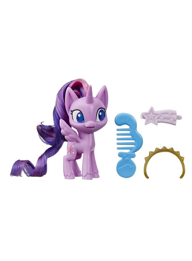 Potion Pony 3Pack Twilight Sparkle Applejack And Trixie Lulamoon 3Inch Pony Toys With Brushable Hair 15 Accessories