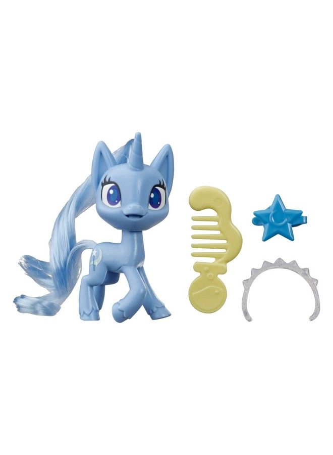 Potion Pony 3Pack Twilight Sparkle Applejack And Trixie Lulamoon 3Inch Pony Toys With Brushable Hair 15 Accessories