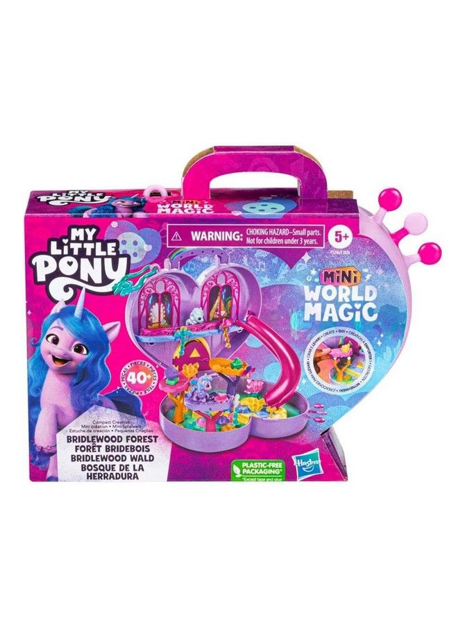 Mini World Magic Compact Creation Bridlewood Forest Toy Buildable Playset With Izzy Moonbow For Kids Ages 5 And Up