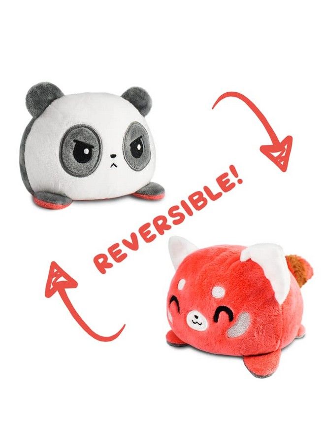 The Original Reversible Panda Plushie Red Panda + Panda Cute Sensory Fidget Stuffed Animals That Show Your Mood