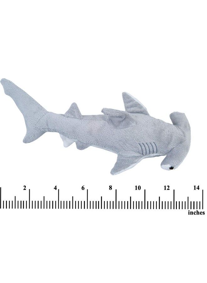 Stuffed Animal Sharks Pack Of 2 Large 14 Inch Mako & 13 Inch Hammerhead Plush Shark Toys Stuff Animals Toy For Baby Toddlers & Kids
