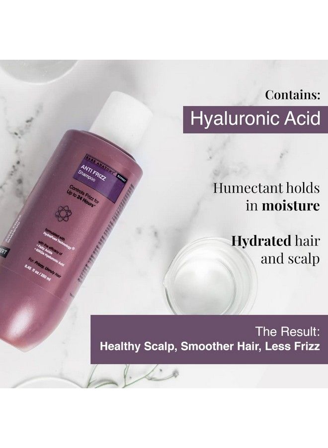 Anti Frizz Shampoo Frizz Control Upto 24 Hours Powered By Hyaluronic Acid & Fatty Acids Dry & Frizzy Hair Smooth Shiny & Frizz Free Hair For Unisex 250Ml