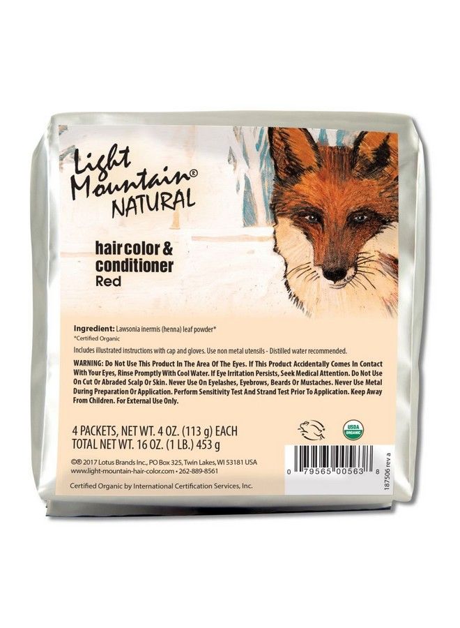 Natural Hair Color Bulk Red 1 Pound (900563) 16 Ounce