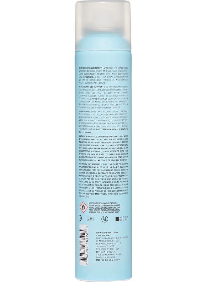 Refresh Dry Conditioner (4.5 Oz) Weightless Leave In Conditioner Spray For Soft Silky Hair Spray Conditioner Fights Frizz Static & Restores Fullness Paraben & Sulfate Free Conditioner