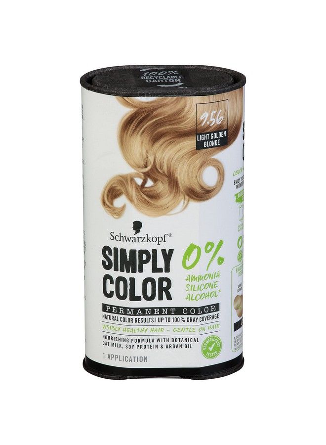 Simply Color Permanent Hair Color Cream 9.56 Light Golden Blonde 1 Kit