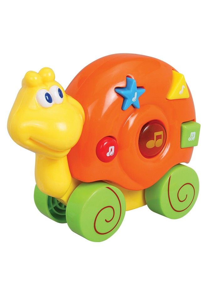 Musical Roll Along Snail Playmates White/Green/Yellow