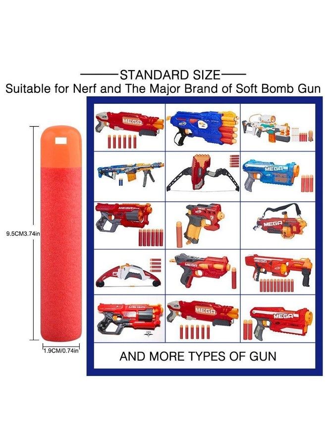 120 Pcs Mega Dart Refill Pack For Nstrike Mega Series Blasters