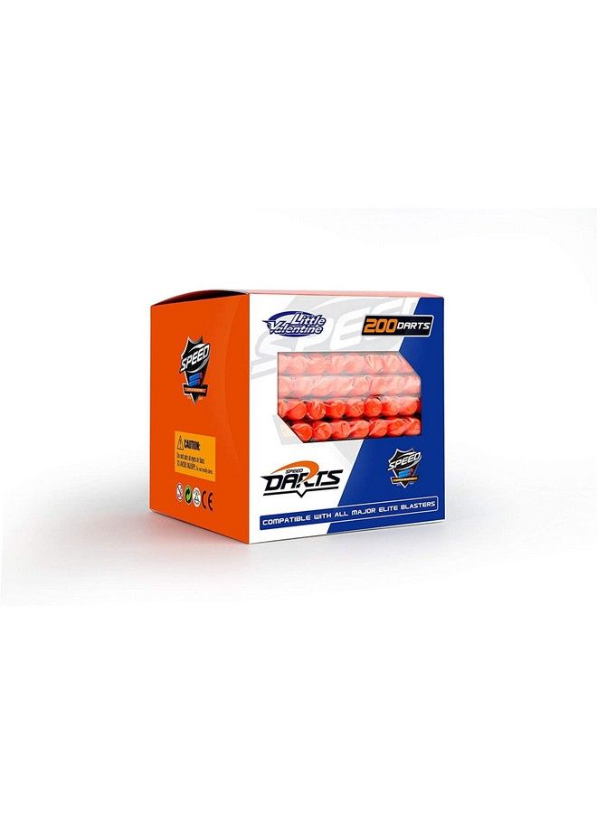 200 Nerf N Strike Blaster Compatible Dart Bullets Compatible With All Elite 2.0 Series Blasters Blue