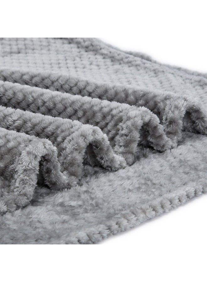 Fuzzy Blanket Or Fluffy Blanket For Baby Soft Warm Cozy Coral Fleece Toddler Infant Or Newborn Receiving Blanket For Crib Stroller Travel Decorative (28Wx40L Xsflint Gray)