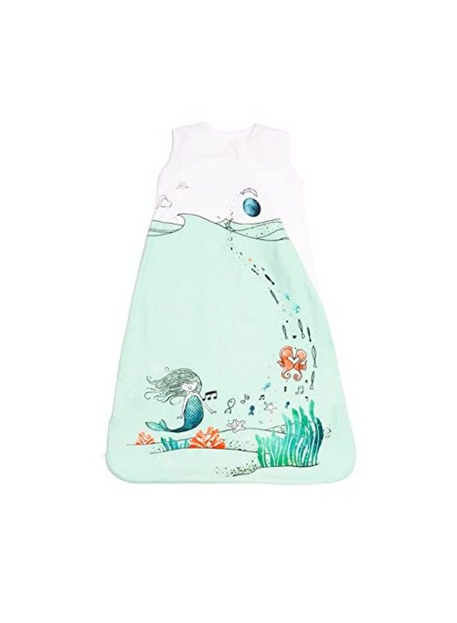 Sleep Bag Wearable Blanket 100% Cotton Sleeveless 2Way Zipper For Easy Diaper Changing Extralarge 2436 Months Moonlight Mermaid