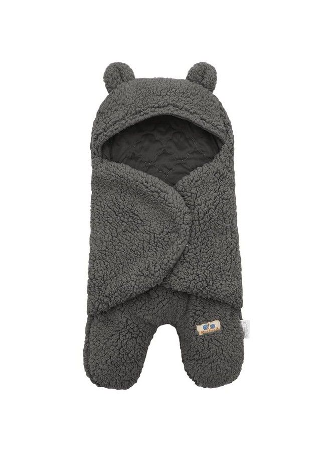 Newborn Receiving Blanket Baby Sleeping Wrap Swaddle (Gray)