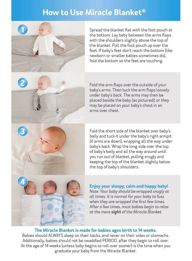 Baby Sleep Wearable Swaddle Wrap For Newborn Infant Boy Or Girl 03 Months Mint