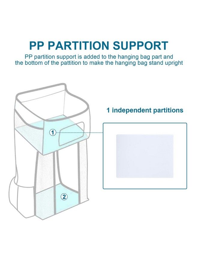 Hanging Baby Diaper Caddy Organizer Diaper Stacker Baby Crib Hanging Classified Storage Bag Organizer For Changing Table Crib Playard Or Wall & Nursery Organization White