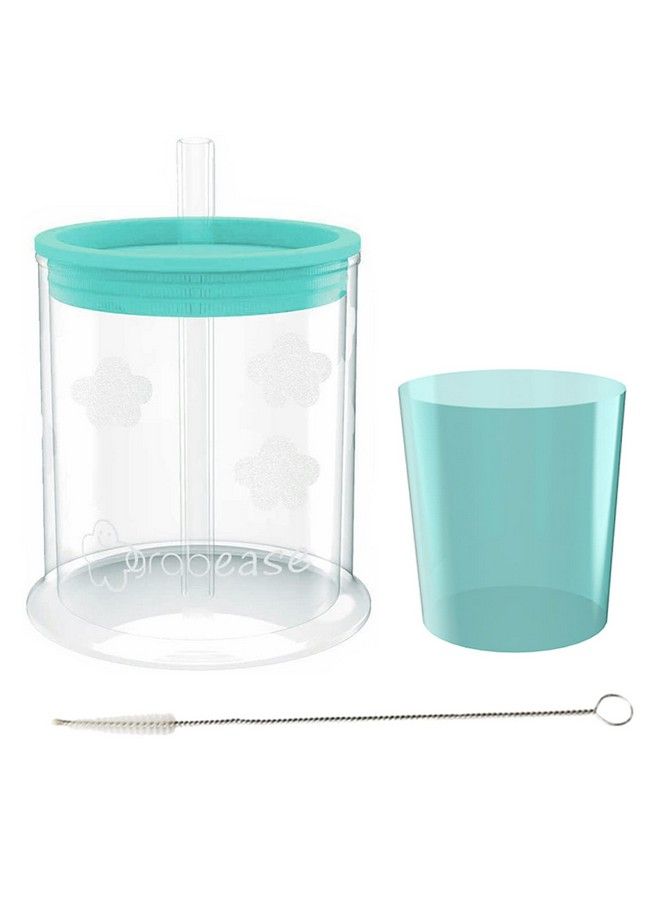 Straw Cup For Baby Feeding Sippy Cups Toddler Sippy Cups Bpafree & Phthalatefree For Baby & Toddler 4Oz Teal