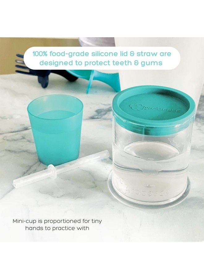 Straw Cup For Baby Feeding Sippy Cups Toddler Sippy Cups Bpafree & Phthalatefree For Baby & Toddler 4Oz Teal