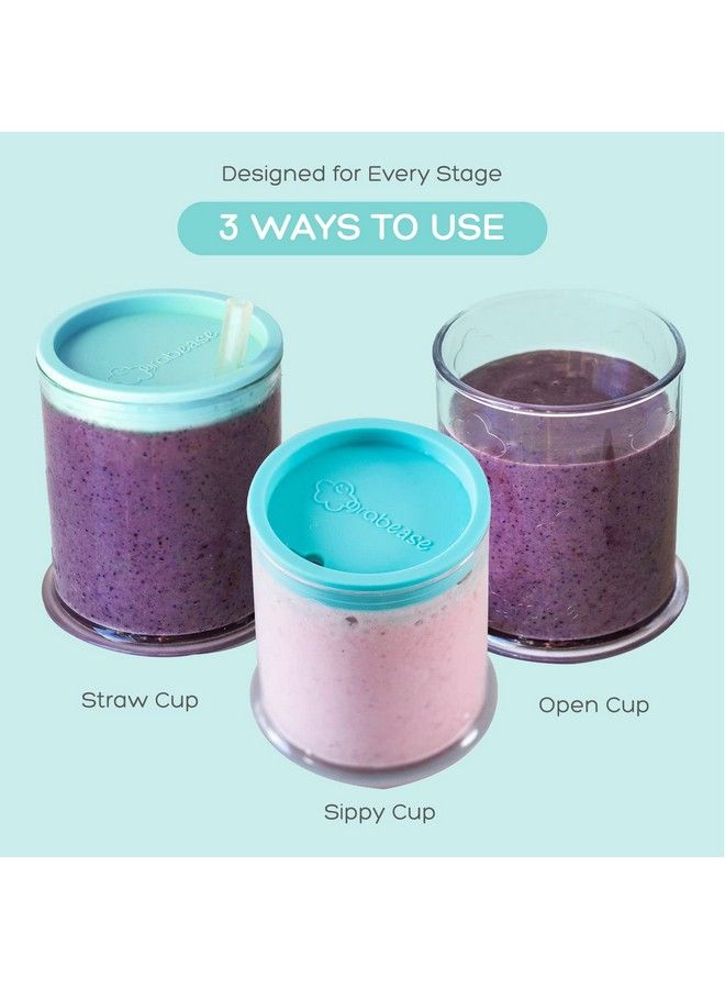Straw Cup For Baby Feeding Sippy Cups Toddler Sippy Cups Bpafree & Phthalatefree For Baby & Toddler 4Oz Teal