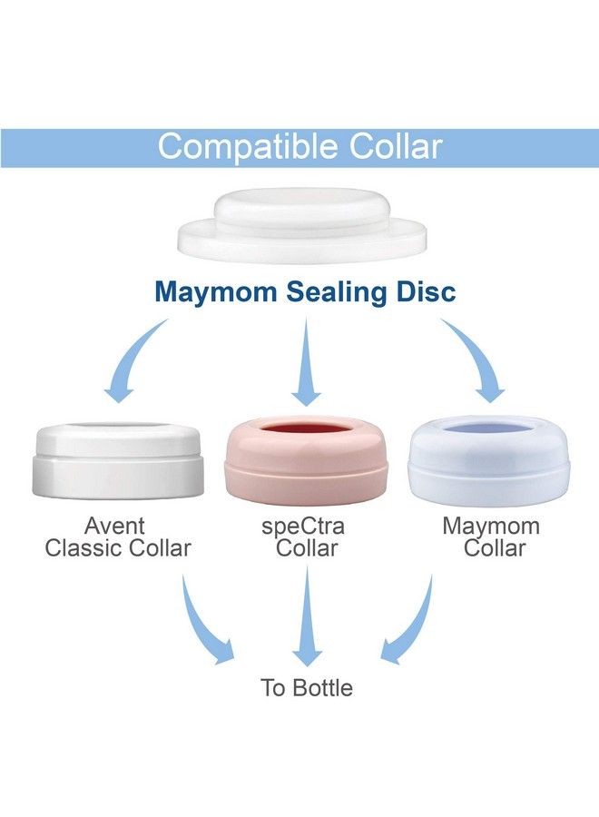 Maymom Write & Reuse Baby Bottle Labels For Daycare/ Sealing Disc Compatible With Philips Classic Bottles Maymom Screw Ring.