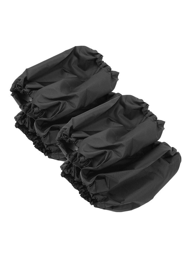 4 Pcs/Set Stroller Wheel Protection Covers Black Wheelchair Tire Protector For Child Kid Baby Stroller Jogger Wheels Protection Covers(L)