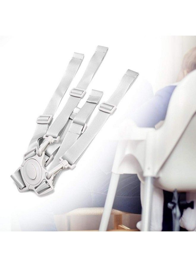 Baby 5 Point Harness Belt Universal Pushchair Children Seat Safety Belt High Chair Straps Protector Safety Strap (Grey)