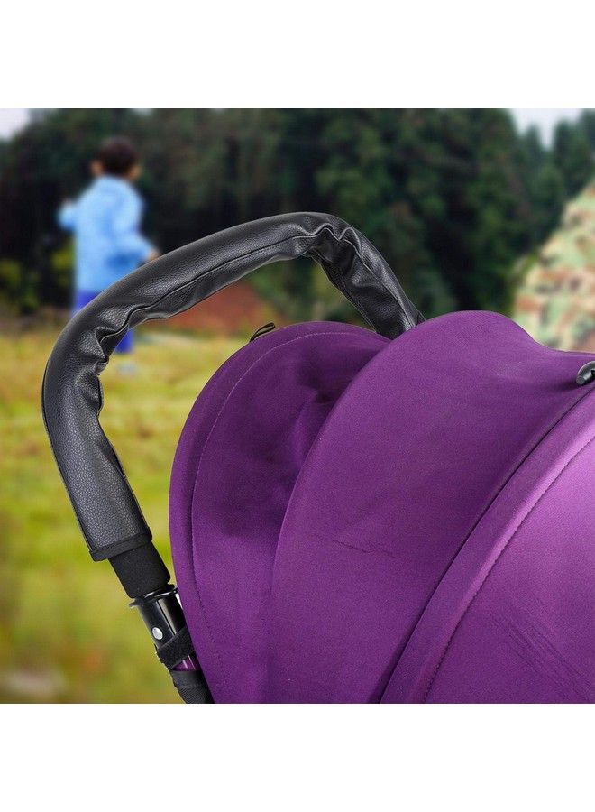 Baby Stroller Bar Cover Baby Stroller Universal Armrest Handle Sleeve Cover Pu Leather Stroller Handlebar Cover Infant Toddler Pram Bar Dust Proof Handle