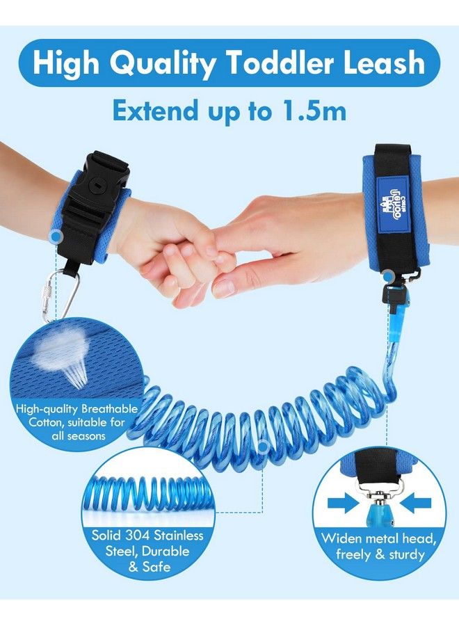 Toddler Leash For Walking Baby Leashes For Toddlers 4In1 Kid Harness With Leash Child Safety Leash Anti Lost Wrist Link (Whale)